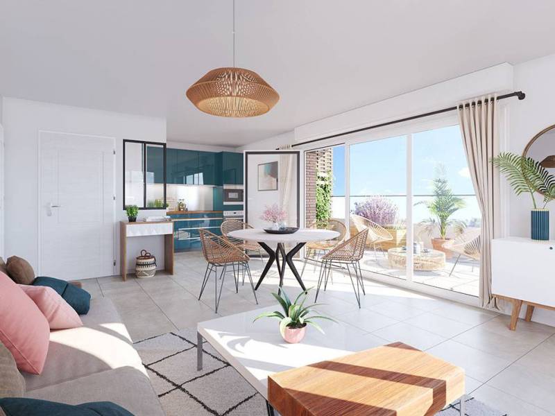 Appartement neuf avec loggia et 2 stationnements